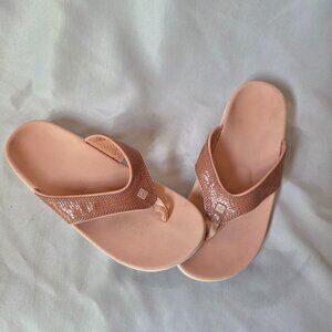 Spenco Yumi Orthotic Flip Flops | Size 9 | Blush Pink